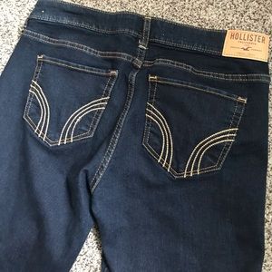 Dark Hollister straight jeans . Size:7